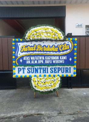 Papan Bunga Duka di Jeruk Tipis